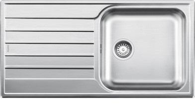 Blanco Zlewozmywak Livit XL 6 S stal szczotkowana z korkiem automatycznym (518519) (Top-mounted sink, 50 cm, 100 cm)