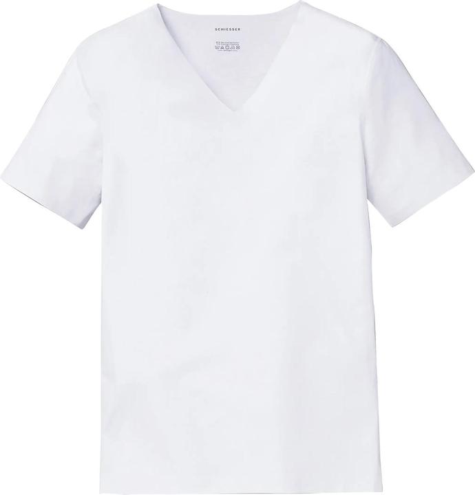 Schiesser Shirt Loungewear "Laser Cut" weiss