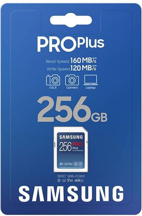 Actual product image Samsung Karta pamięci SD PRO Plus MB-SD256SB/WW 256GB + czytnik (256 GB, SD, U3, UHS-I)