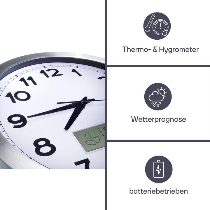 Image du produit Perel Horloge murale (35 cm)