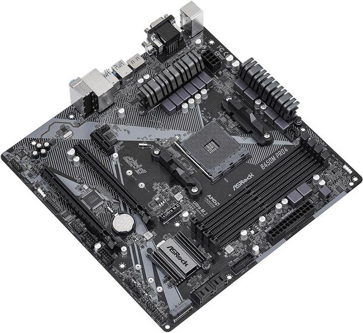 Produktbild AsRock B450M Pro4 R2.0 (AM4, AMD B450, mATX)