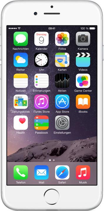 Apple iPhone 6 (64 GB, Silver, 4.70", Single SIM, 8 Mpx, 4G)