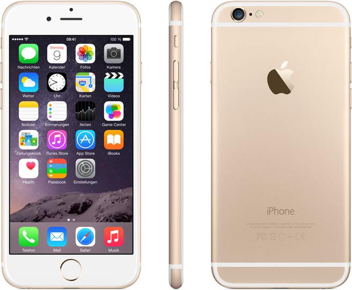 Produktbild Apple iPhone 6 (64 GB, Gold, 4.70", Single SIM, 8 Mpx, 4G)