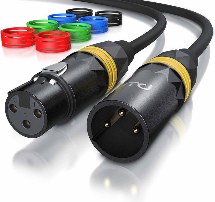 Produktbild Primewire XLR Audiokabel, XLR Stecker auf XLR Buchse, NF Audio Kabel, OFC Kupfer, geschirmt, flexibel (5 m, XLR)