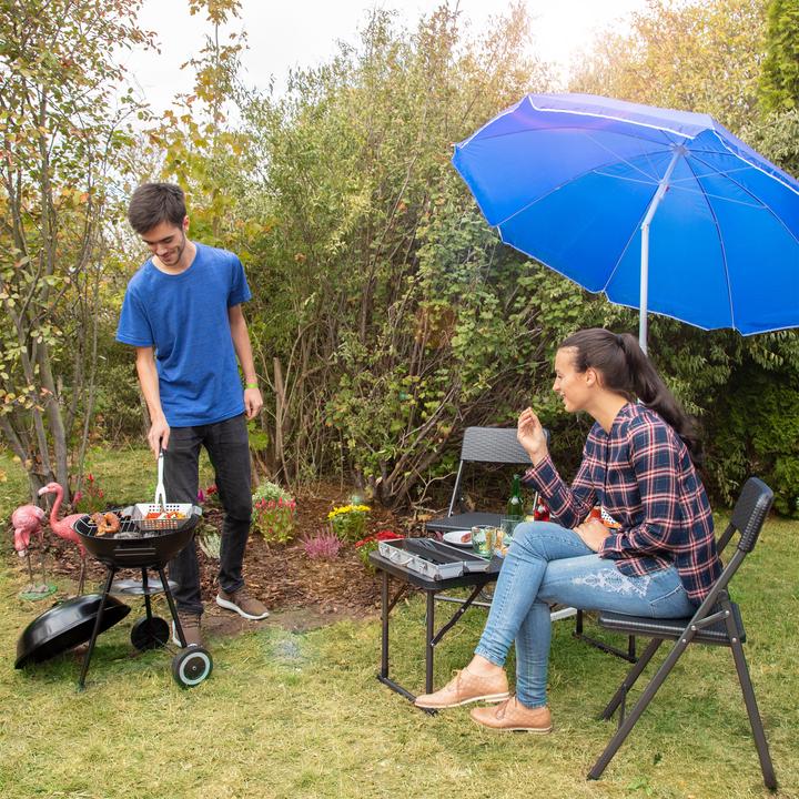 Actual product image Relaxdays 180 cm Garden Parasol (1.80 m)
