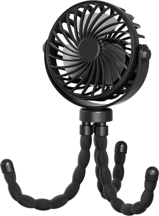 Apfelkiste Kinderwagen Ventilator 360°Octopus