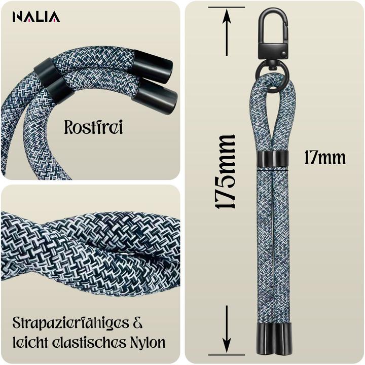 Produktbild Nalia Wristy Lanyard Handykette – Universal Trageband für Smartphones – Verstellbar, Soft & Elastisch