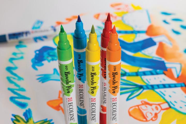 Produktbild Talens Ecoline Brush Pen (Hellorange, 1 x)