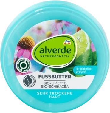 Produktbild dm alverde Fuss-Butter Limette Echinacea (Fusscrème & Fussgel, 200 ml)