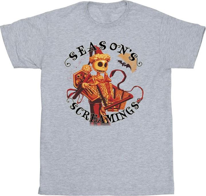 Actual product image Disney Mens The Nightmare Before Christmas Seasons Screamings T-Shirt (3XL)