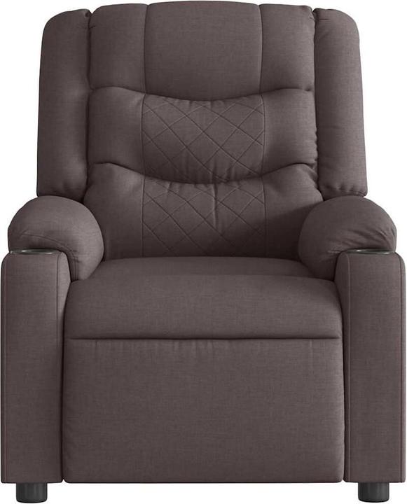 Image du produit VidaXL Fauteuil de massage Tissu Marron Foncé