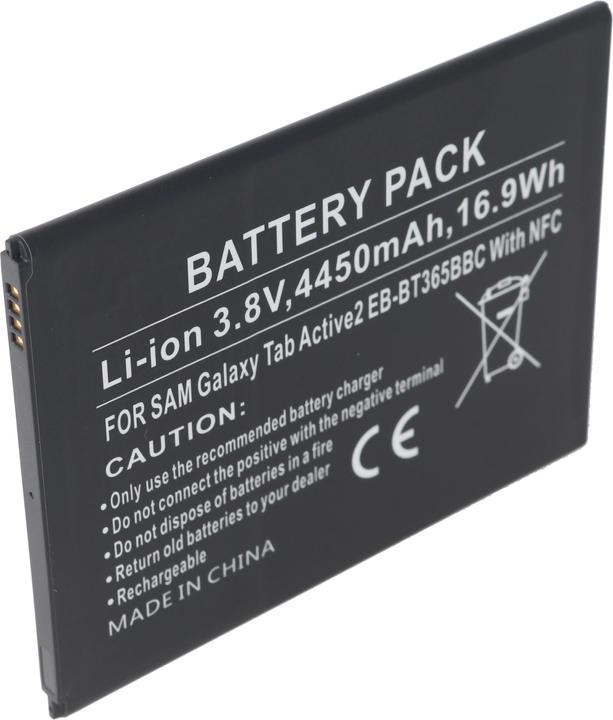 Actual product image AccuCell Battery Samsung Galaxy Tab Active, SM-T365, EB-BT365BBU