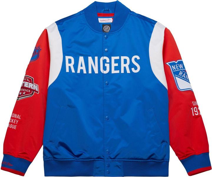 Produktbild Mitchell & Ness M&N Heavyweight Satin Jacket NHL New York Rangers - S (S)