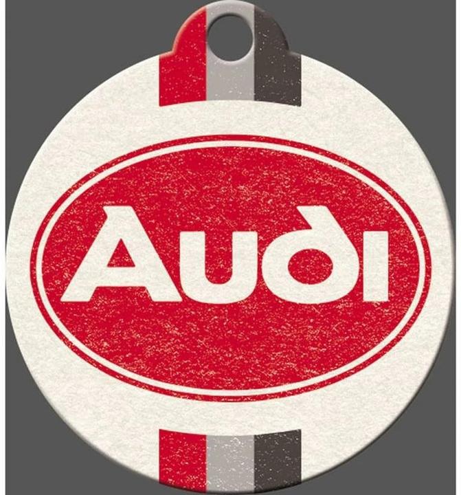Image du produit Nostalgic-Art Merchandising Porte-clés Audi Logo Ø 4 cm, 1 pièce, Multicolore