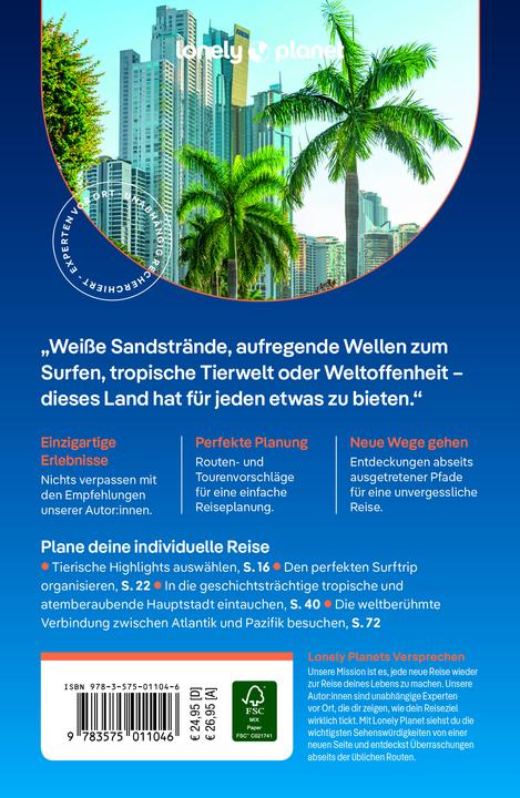Actual product image Reiseführer Panama (German, Alex Egerton, Mark Johanson, Ryan Ver Berkmoes, Rosie Bell, Harmony Difo, 2024)