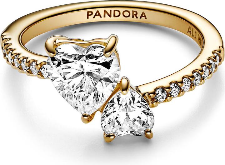 Actual product image Pandora Double heart (58, 585/14 K Gold)