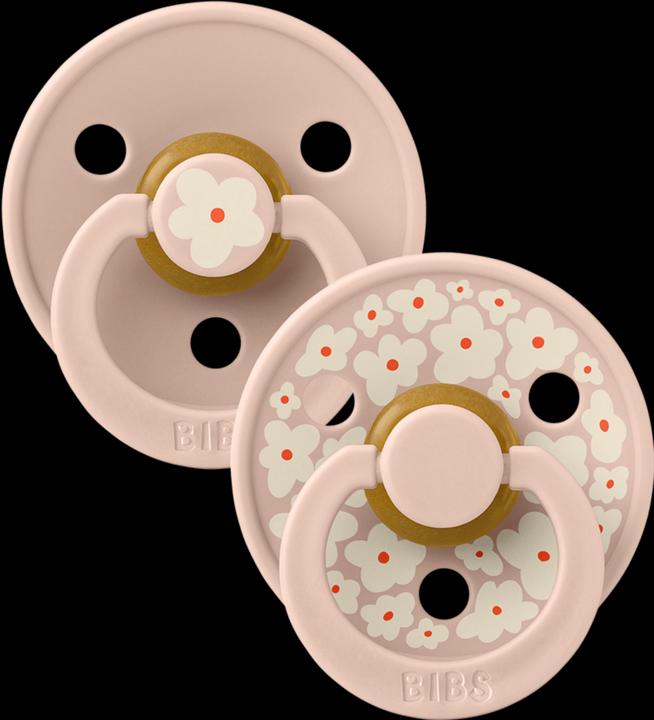 Image du produit Bibs Sucette Studio Colour 2 PACK Latex Round 0-6m Jasmine Blush Mix (2 x, jusqu'à 6 M.)