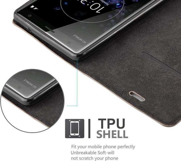 Actual product image Cadorabo Book Invisible Magnet Cover (Sony Xperia XZ2)