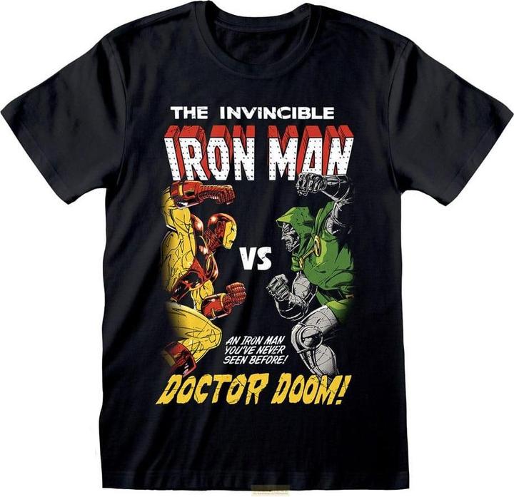 Actual product image Heroes Inc Marvel T-Shirt Iron Man vs Doom Grösse S (S)