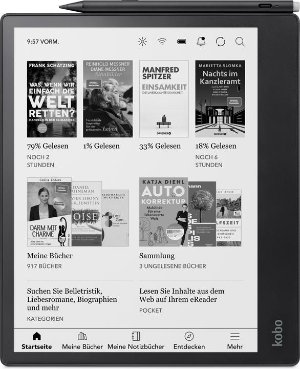 Immagine prodotto Kobo Elipsa 2E incl. penna 2 (10.30", 32 GB, Nero)