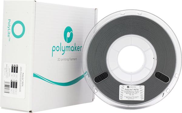 Immagine prodotto Polymaker PolyLite PETG V2 - Nero - 1,75 mm (PETG, 1.75 mm, 1000 g, Nero)