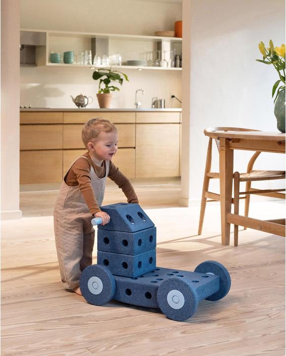 Image du produit Modu Dreamer Kit - Zachte blokken- 33 onderdelen - Open Ended speelgoed- Speelgoed 1 -2-3 jaar - Deep Blu