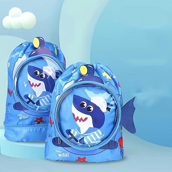Only-Bags.Store 1 Stück wasserdichter Schwimmrucksack mit Fach für nasse und trockene Kleidung und Schuhfach -