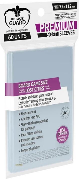 Image du produit Ultimate Guard UGD010286 - Premium 60 Pochettes de cartes pour le jeu de société Lost Cities