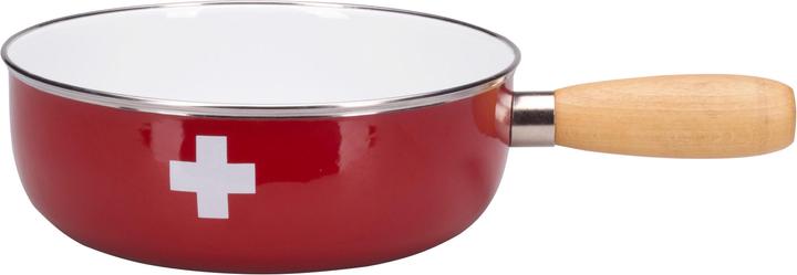 Nouvel Fondue-Caquelon Swiss Cross Ø 22 cm, Rot (2 l)