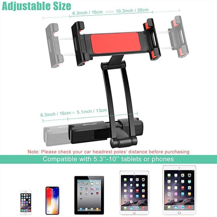 Produktbild Rock Autohalterung für Handy & Tablett für Kopfstütze, Grösse 12,5 - 19 cm