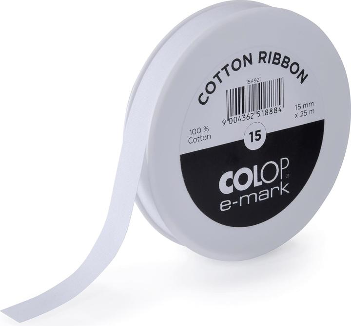 Actual product image Colop Cotton tape 15mmx25m