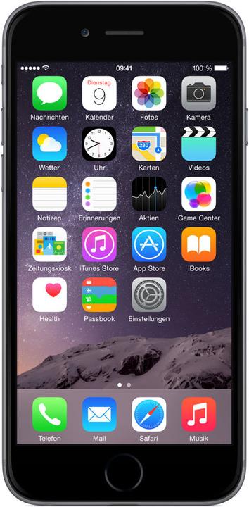 Apple iPhone 6 (64 GB, Space Gray, 4.70", Single SIM, 8 Mpx, 4G)