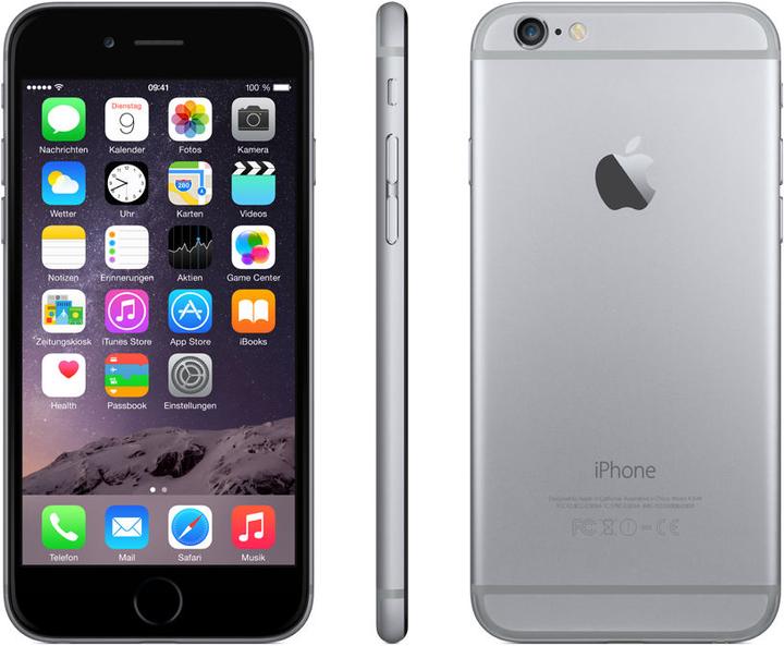 Actual product image Apple iPhone 6 (64 GB, Space Grey, 4.70", Single SIM, 8 Mpx, 4G)