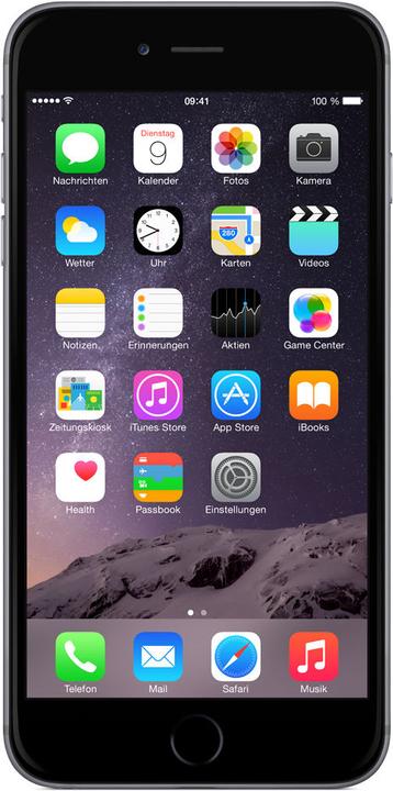 Produktbild Apple iPhone 6 Plus (64 GB, Space Gray, 5.50", Single SIM, 8 Mpx, 4G)