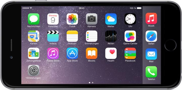 Produktbild Apple iPhone 6 Plus (64 GB, Space Gray, 5.50", Single SIM, 8 Mpx, 4G)