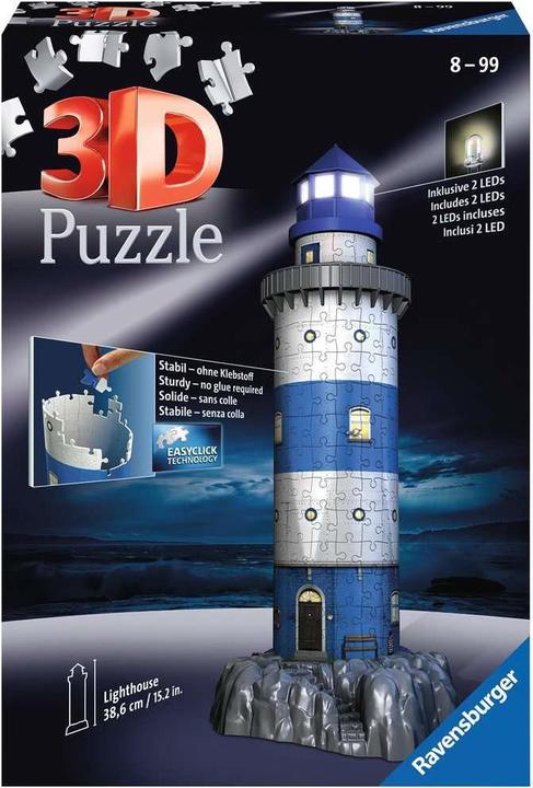 Actual product image Ravensburger Lighthouse at night (216 pieces)