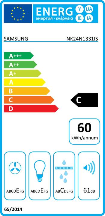 Label énergétique Samsung Hottes aspirantes (Hotte à tiroir)