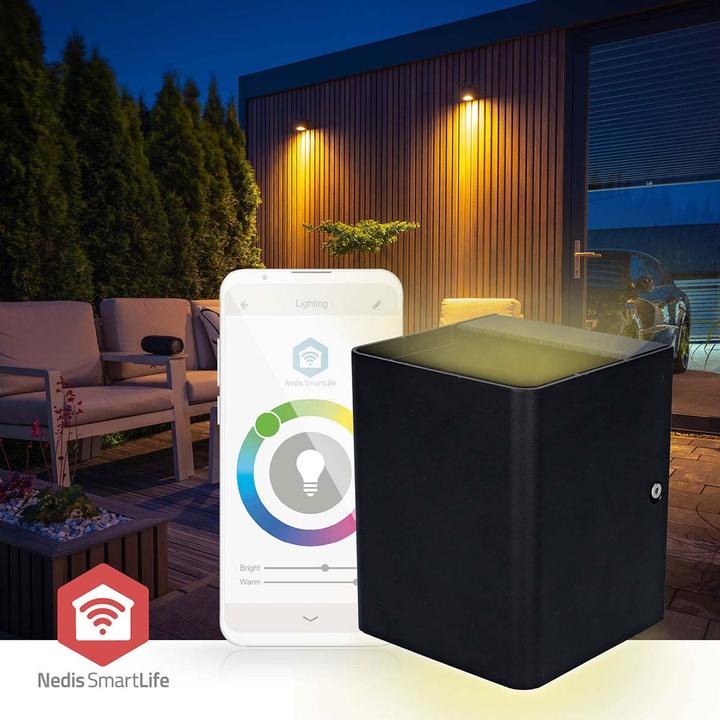 Image du produit Nedis Lampe d'extérieur Smartlife | 2 x 270 lm | Zigbee 3.0 | 12 + 4 W | RGB / blanc chaud | 2700 K | (540 lm, IP65)