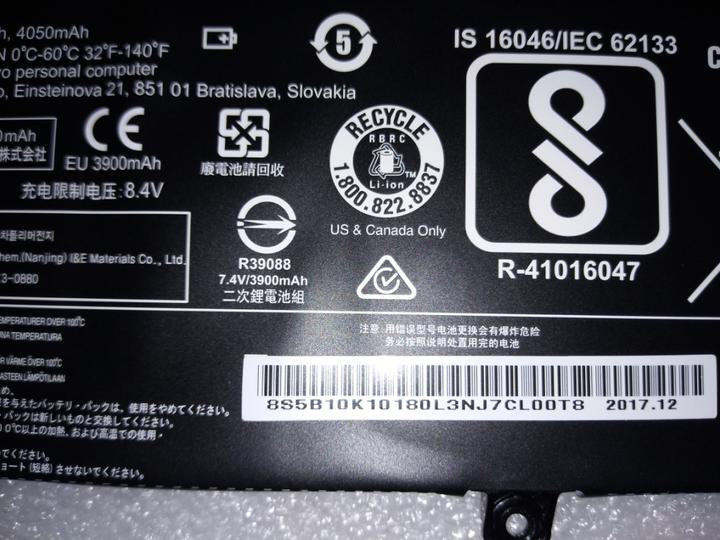 Image du produit Lenovo Batterie 30 WH 2 Cell (2 cellules, 3900 mAh)