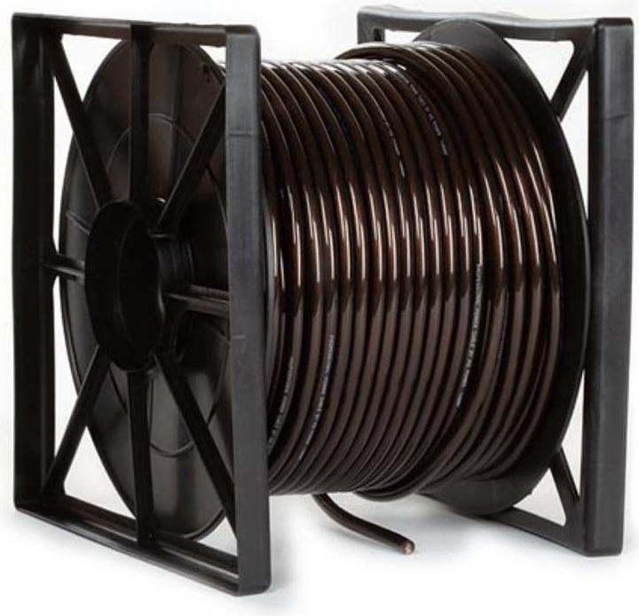 Actual product image Cables POWER CABLE - TRANSPARENT BLACK - 100 m (Cable ties)