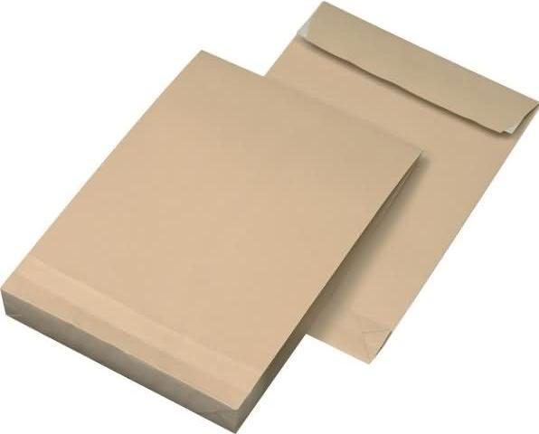 Actual product image K.A.B. Folding pockets B4 130g/sqm adhesive brown PU=100 pieces (1 x)