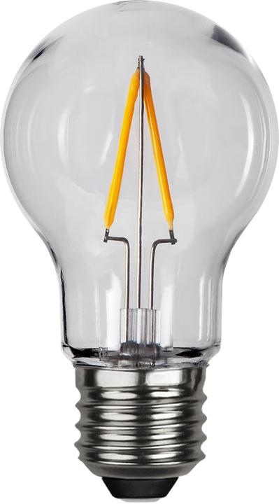 Actual product image Star Trading LED Leuchtmittel E27 A55 Outdoor Lighting PC Cover Filament (E27, 1 W, 80 lm, 1 x, G)