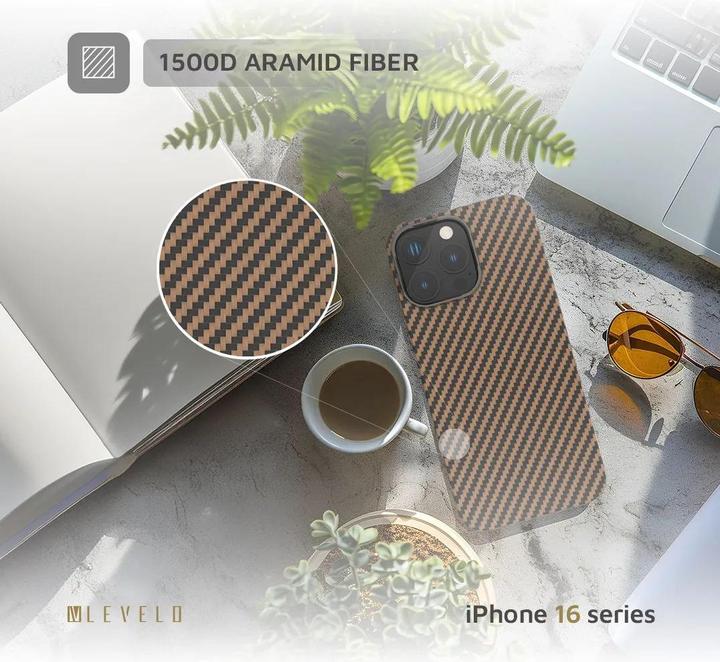 Produktbild Levelo Sergei 1500D Aramid Fiber Case (Apple iPhone 16 Pro)