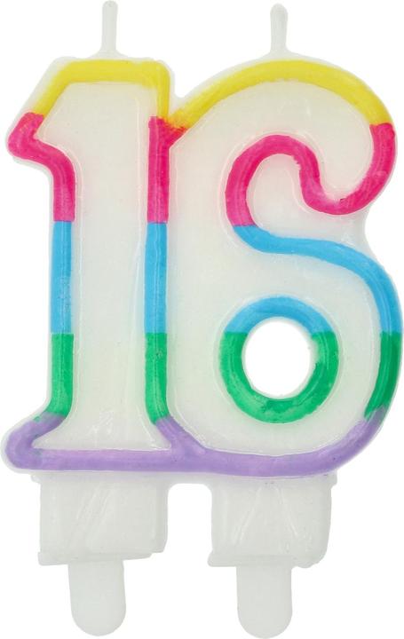 Folat Candela Colorblock Numero 16 - 7,5 x 6 cm (1 pz.)