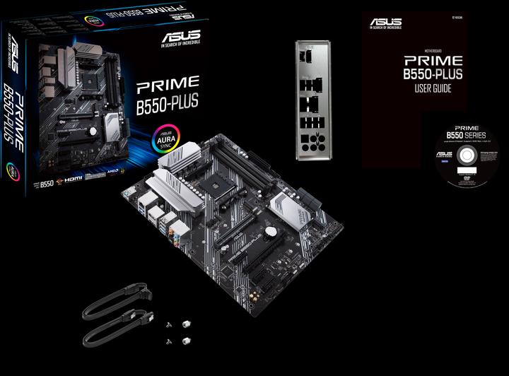Actual product image ASUS PRIME B550-PLUS (AM4, AMD B550, ATX)