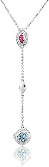 Produktbild Breuning COLLIER - ED.TOP.HELL/E.ROSA TURMALIN/Brill. 0,24 Ct. H/si (750/18 K Gold)
