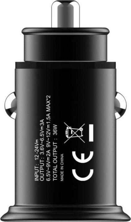 Produktbild Techly Mini Car Charger 2 Ports USB-A