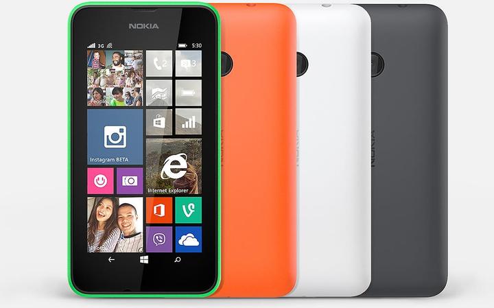 Image du produit Nokia Lumia 530 (4 Go, Vert, 4", Double SIM, 5 Mpx, 3G)