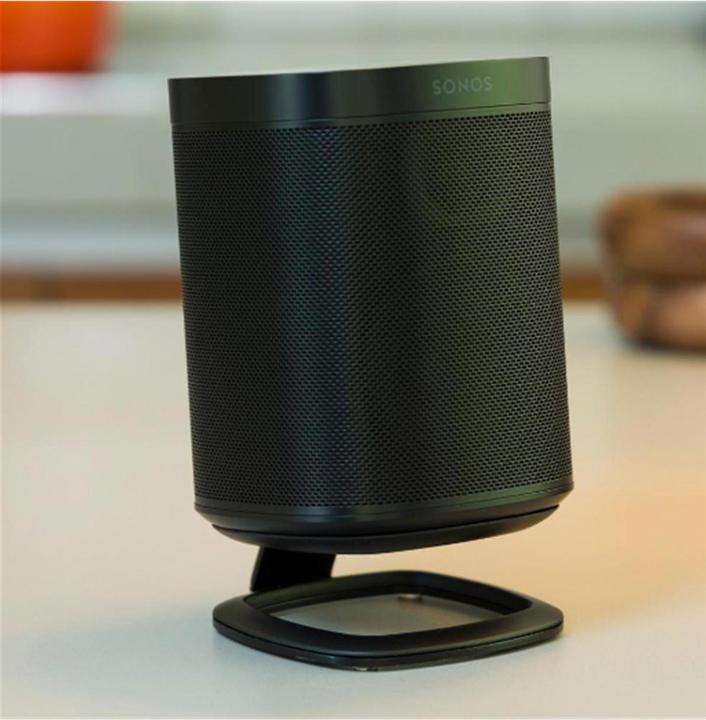 Actual product image Flexson Sonos ONE table stand in black single piece (1 pcs., Stand)
