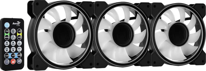 Produktbild AeroCool Mirage 12 ARGB Pro Computergehäuse Kühlset 12 cm Schwarz (120 mm, 3 x)